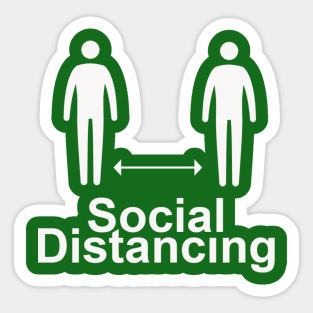 Social distancing Sticker